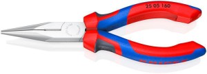 Szczypce płaskie okrągłe długość 160 mm płaskie/okrągłe proste uchwyt Comfort KN