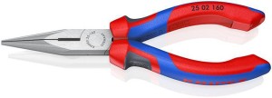 Szczypce płaskie okrągłe długość 160 mm płaskie/okrągłe proste polerowany uchwyt