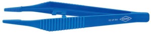 Pęseta z tworzywa sztucznego długość 130 mm prosta szer. końcówki 3,5 mm KNIPEX