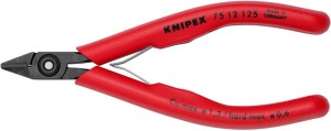 Szczypce tnące boczne dla elektroników długość 125 mm kształt 1 faseta tak KNIPE