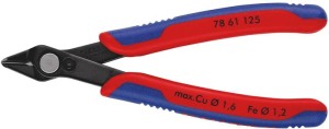 Szczypce tnące boczne dla elektroników Super-Knips® długość 125 mm kształt 6 fas