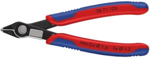 Szczypce tnące boczne dla elektroników Super-Knips® długość 125 mm kształt 7 fas