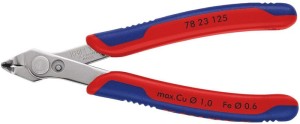 Szczypce tnące boczne dla elektroników Super-Knips® INOX długość 125 mm kształt