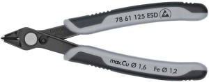 Szczypce tnące boczne dla elektroników Super-Knips® długość 125 mm kształt 6 fas
