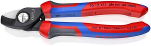 Nożyce do kabli długość 165 mm powłoki wielomateriałowe KNIPEX