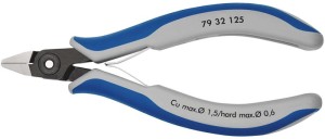 Pr. szczypce tn. boczne dla elektronika długość 125 mm kształt 3 faseta tak, bar