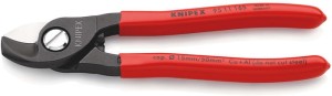 Nożyce do kabli długość 165 mm powłoka z tworzywa sztucznego KNIPEX