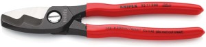 Nożyce do kabli długość 200 mm powłoka z tworzywa sztucznego KNIPEX