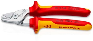 Nożyce do kabli długość 160 mm głowica chromowana VDE powłoki wielomateriałowe k