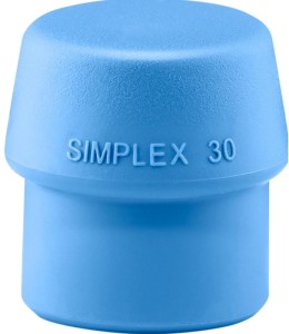 Końcówka do młotka z miękkim bijakiem SIMPLEX śred. głowicy 30 mm TPE-soft niebi