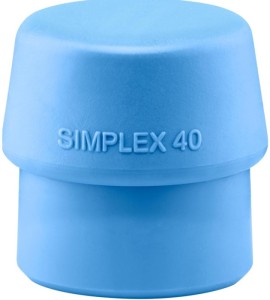 Końcówka do młotka z miękkim bijakiem SIMPLEX śred. głowicy 40 mm TPE-soft niebi