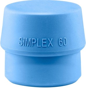 Końcówka do młotka z miękkim bijakiem SIMPLEX śred. głowicy 60 mm TPE-soft niebi