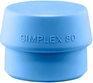 Końcówka do młotka z miękkim bijakiem SIMPLEX śred. głowicy 80 mm TPE-soft niebi