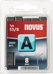 Zszywka z cienkiego drutu typ A 53 szerokość klamry 11,3 mm 8 mm 0,75 mm szczegó