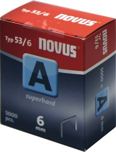 Zszywka z cienkiego drutu typ A 53 szerokość klamry 11,3 mm 6 mm 0,75 mm - 5000