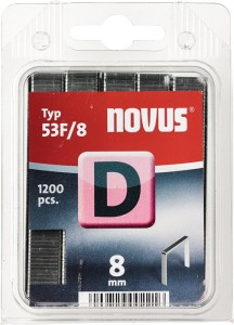 Zszywka z drutu płaskiego typ D 53 F szerokość klamry 11,3 mm 8 mm 1,25 mm 1200