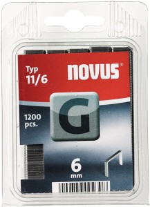 Zszywka z drutu płaskiego typ G 11 szerokość 10,6 x długość 6 mm szerokość drutu