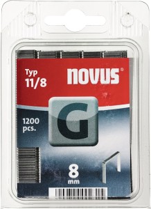 Zszywka z drutu płaskiego typ G 11 szerokość 10,6 x długość 8 mm szerokość drutu
