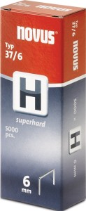 Zszywka z cienkiego drutu typ H 37 szerokość klamry 10,6 mm 6 mm 0,75 mm szczegó