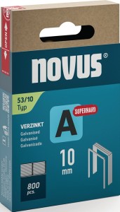 Zszywka z cienkiego drutu typ A 53 szerokość klamry 11,3 mm 10 mm 0,75 mm szczeg