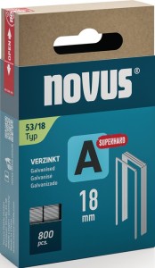 Zszywka z cienkiego drutu typ A 53 szerokość klamry 11,3 mm 18 mm 0,75 mm szczeg