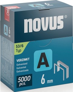 Zszywka z cienkiego drutu typ A 53 szerokość klamry 11,3 mm 6 mm 0,75 mm 5000 sz