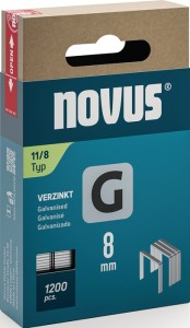 Zszywka z drutu płaskiego typ G 11 szerokość 10,6 x długość 8 mm szerokość drutu