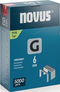 Zszywka z drutu płaskiego typ G 11 szerokość 10,6 x długość 6 mm szerokość drutu