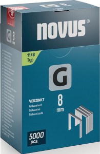Zszywka z drutu płaskiego typ G 11 szerokość 10,6 x długość 8 mm szerokość drutu
