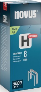 Zszywka z cienkiego drutu typ H 37 szerokość klamry 10,6 mm 8 mm 0,75 mm szczegó