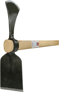 Motyka dwustronna IDEAL kuta, z trzonkiem jesionowym ciężar 1800 g IDEAL