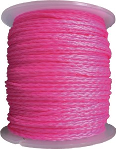 Sznur brukarski długość 100 m śred. 1,7 mm 30 kg polipropylen różowy, fluorescen