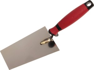 Kielnia do tynku trapezowa wąska długość 140 mm szerokość 70 mm nierdzewny, uchw
