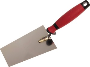 Kielnia do tynku trapezowa wąska długość 160 mm szerokość 85 mm nierdzewny, uchw