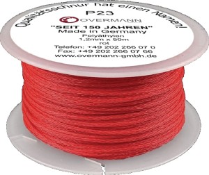 Sznur murarski długość 100 m śred. 1 mm 15 kg polietylen czerwony