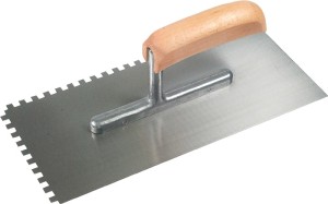 Kielnia do wygładzania długość 280 mm szerokość 130 mm uzębienie 6x6 grubość 0,7