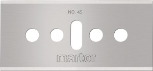 Ostrze nr 45 długość 39 mm szerokość 18,4 mm grubość 0,3 mm 10 szt./opak. MARTOR