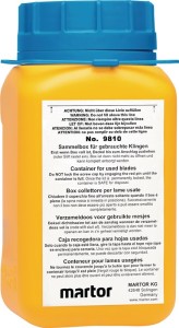 Pojemnik zbiorczy pasuje do zużytych ostrzy dł. 107 x szer. 105 x wys. 210 mm MA