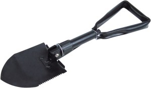 Łopata składana wymiar tarczy 250 x 150 mm metal z motyką 980 g