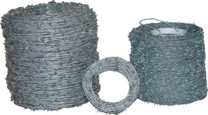 Drut kolczasty grubość drutu 1,7 mm ocynkowany