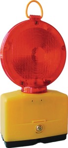 Lampa budowlana ostrzegawcza Nitra LED czerwony obrotowa głowica lampy NISSEN