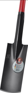 Łopata 280 x 130 / 125 mm wielkość 2 Slim trz. rury stal. z gałk. z dr. twardego
