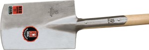 Łopata ogrodnicza IDEAL z jesionowym trzonkiem T 285 x 185 / 180 mm IDEAL