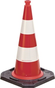 Pachołek ostrzegawczy TL wysokość 750 mm atest BAST, 2-paskowy ciężar 5,80 kg, 4
