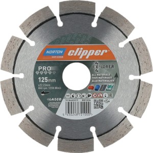 Diamentowa tarcza tnąca 4 x 4 Explorer śred. 125 mm otwór 22,23 mm szer. segment
