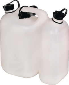 Podwójny kanister na paliwo PROFI 5,5 + 3 l naturalny HDPE dł. 316 x szer. 145 x