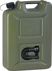 Kanister na paliwo PROFI 20 l oliwkowo-zielony HDPE dł. 350 x szer. 165 x wys. 4
