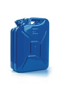 Kanister na paliwo 20 l syg. niebieski RAL 5005 bl. stal. 0,9 mm dł. 345 x szer.