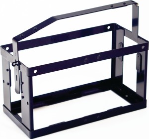 Uchwyt do kanistra długość 377 mm szer. 174 mm wys. 293 mm głęboka czerń RAL 900