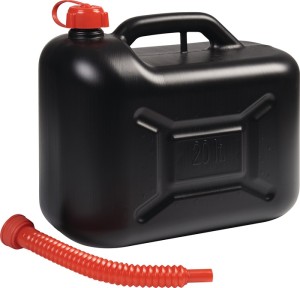 Kanister 20 l czarny HD-PE dł. 405 x szer. 210 x wys. 350 mm NOW